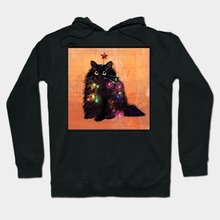 Christmas Tree Cat Hoodie